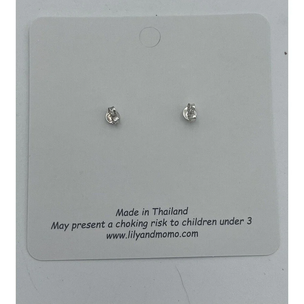 Lily & Momo Sterling Silver Petite Seahorse Kids Stud Earrings New